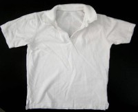 Bílé tričko s límečkem vel. 9/10 let