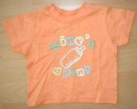 Oranžové tričko s nápisem zn. Early Days