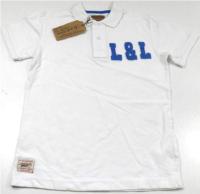 Outlet - Bílé polo tričko s nápisem zn. Life and Legend