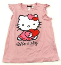 Světlerůžové tričko s Hello Kitty zn. H&M;vel. 6-8 let 