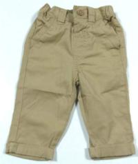 Béžové plátěné kalhoty zn. F&F 
