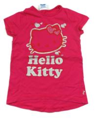Růžové tričko s Hello Kitty zn. Mothercare 