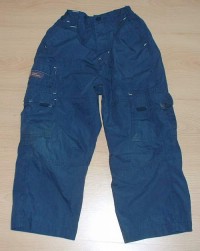 Modré plátěné kalhoty