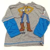 Šedo-modré triko s Woodym 