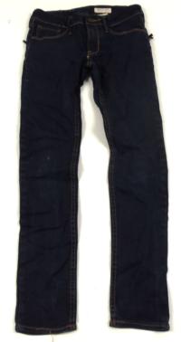 Tmavomodré riflové skinny kalhoty zn. H&M