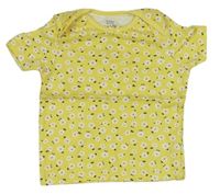Žluté květované pyžamové tričko zn. F&F