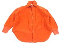 Oranžová manžestrová košile