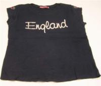 Tmavomodré tričko s nápisem England zn. CQ 