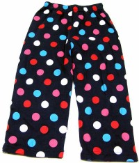Tmavomodré pyžamové kalhoty s puntíky