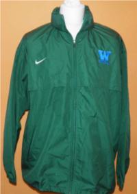 Pánská zelená šusťáková bunda s kapucí zn. Nike