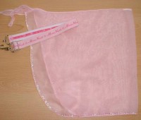 Set - růžovýˇplážový šátek a růžový pásek
