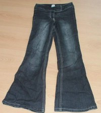 Černé riflové kalhoty vel. 134