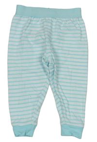 Pomněnkovo-bílé pruhované pyžamové kalhoty zn. M&S