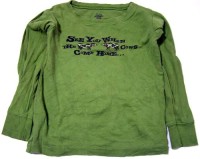Zelené triko s nápisy zn. Old Navy