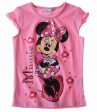 Nové - Růžové tričko s Minnie zn. Disney 