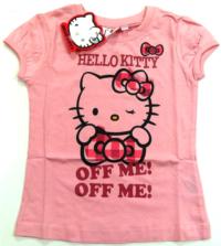 Nové - Světlerůžové tričko s Kitty zn. Sanrio