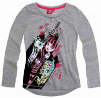 Nové - Šedé triko s Monster High 