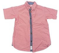 Růžová melírovaná košile s výšivkou zn. Jasper Conran