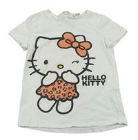 Bílé tričko s Hello Kitty zn. Sanrio