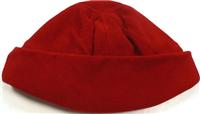 Červená fleecová čepice