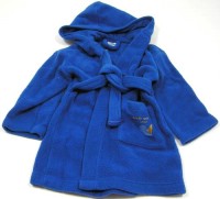 Modrý fleecový župánek s kapucí zn. Essentials