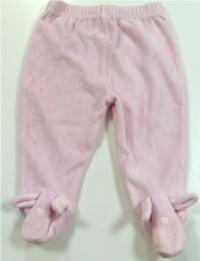 Růžové sametové kalhoty se šlapičkami zn. George