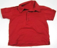 Červené tričko s límečkem zn. Mothercare