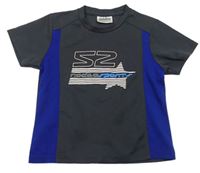 Tmavošedo-modré sportovní tričko s číslem zn. C&A