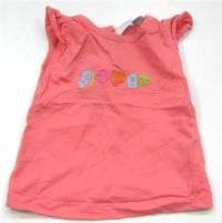 Růžové tričko s nápisem zn. Early Days