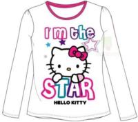Nové - Bílo-růžové triko s Kitty zn. Sanrio