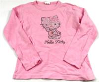 Růžové triko s Hello Kitty ;vel. 164