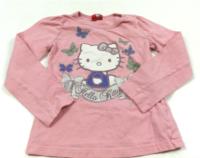 Růžové triko s Hello Kitty zn. Sanrio