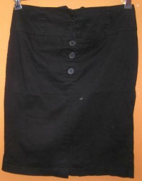 Dámská černá plátěná sukně zn. E-vie