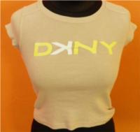 Dámské šedé tričko s nápisem zn. DKNY