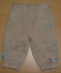 Béžové riflovo-manžestrové kalhoty s podšívkou zn. Tiny Ted