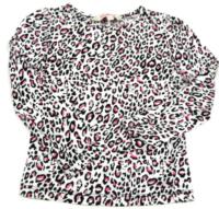 Bílé triko s leopardím vzorem zn.Girl2girl