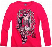Nové - Růžové triko s Monster High