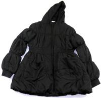 Černá šusťáková zimní prošívaná bunda s kapucí zn. George 