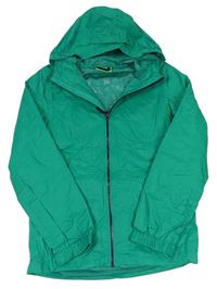 Zelená šusťáková funkční jarní bunda s kapucí zn. Mountain Warehouse