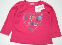 Outlet - Růžové triko s nápisem zn. Minoti