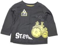 Outlet - Šedé triko s traktorem zn. Mothercare
