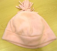Růžová fleecová čepice zn. TU, vel. 7 - 10 let
