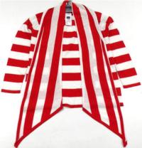 Outlet - Červeno-bílý pruhovaný svetrový cardigan zn. M&Co