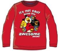 Nové - Červené triko s Angry Birds 
