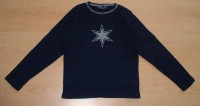 Tmavomodré triko s hvězdko vel. 9-10let
