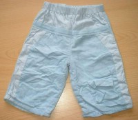 Modré manžestrovo- plátěné oteplené kalhoty