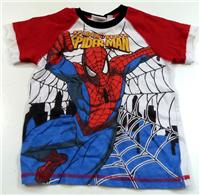 Červeno-bílo-modré tričko se Spider-manem 