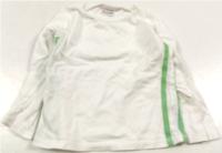Bílo-zelené triko s prožky zn. Next 
