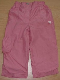 Růžové šusťákové kalhoty s podšívkou zn. Early Days