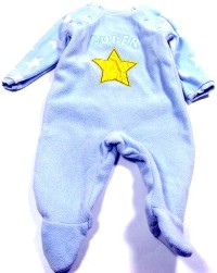 Modrá fleecová kombinéza s hvězdičkami zn. Marks&Spencer